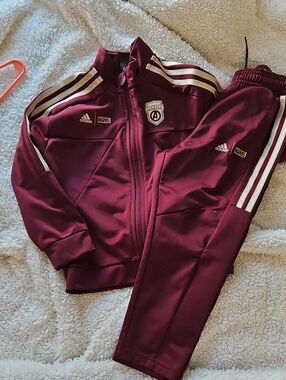 Adidas Kids Maroon Avengers Tracksuit